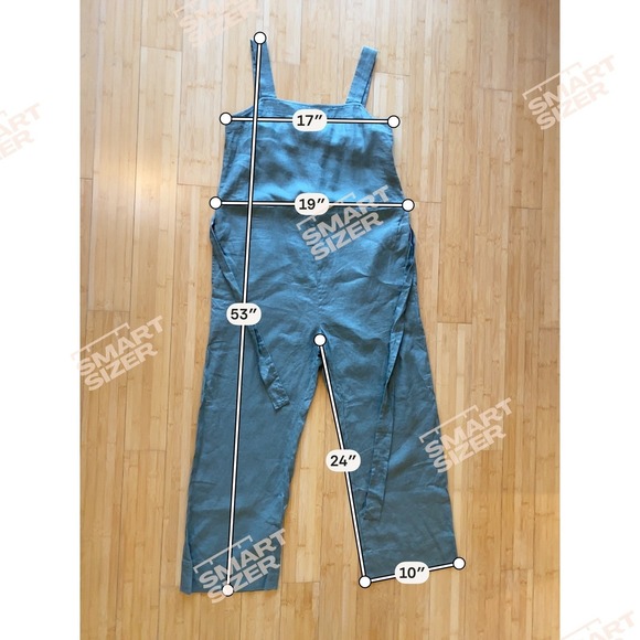 Quince Jumpsuit Size S Green European Linen Square Neck Beach Minimalist NWT - Picture 11 of 11